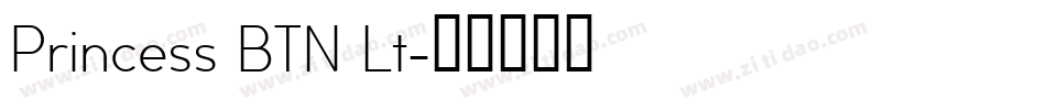 Princess BTN Lt字体转换